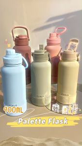 EZALO 304 Stainless Steel Palette Thermos Flask Wide Mouth Sport Water Bottle Vacuum Tumbler (900ml)