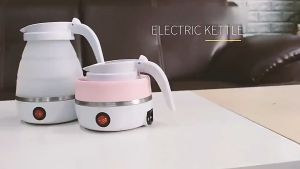 Travel Foldable Electric Kettle Fast Water Boiling Food Grade Silicone Collapsible Portable Keimav