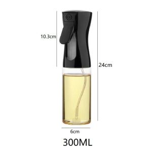 1pc 200ml/500ml Oil Spray Bottle Kitchen Cooking Olive Oil Dispenser Camping BBQ Baking Vinegar Soy Sauce Sprayer Containers