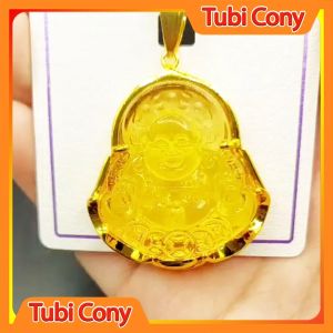 Mặt dây chuyền di lạc ( 5cm) kim tiền M193-136-KT - Bình An  - Vui Vẻ