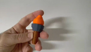 Tactical Torch Mechanical Clicker | EDC Flashlight Style Fidget Toy | Satisfying Tactile Keychain | Heavy Duty Stress Relief Gadget | Unique Gift for Gear Enthusiasts