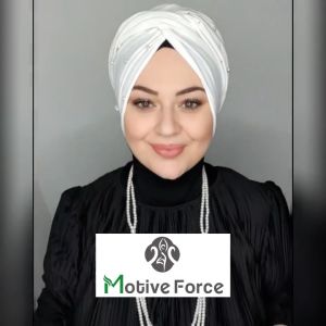 Motive Force Muslim Women Fashion Soft and comfortable Turban Instant Hijab Pearl