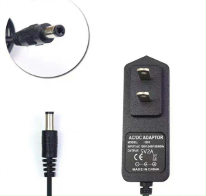 DC/Adapter 5v 2A 5.5X2.5mm - AY-52000 แปลงกระแสไฟฟ้า 5 โวลต์ 2 เอมแอมป์ ขนาด 5.5X2.5มม. รุ่น AY-52000 นำเข้า 100-240VAC 50/60Hz ส่งออก 5V2A