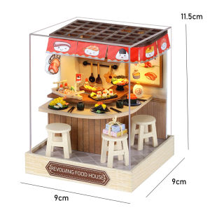 DIY Miniature Dollhouse Kits 3D Puzzles Handmade House Wooden Doll House With Furniture Building Toys For Xmas Birthday Gifts