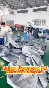 Canvas Fish Pond Canvas Fish Rearing Pond 0.5mm Thickened Fish Pond Canvas Water Pond Gray Canvas Fish Pond