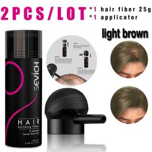 10 Color Hair Thickening Powder Keratin Applicator Hair Building Fiber Powder Spray Pump Hair Regrowth Powder Hair Styling 25g