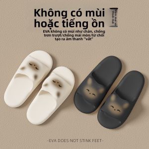 Dép Nữ Mùa Hè 2025 Mới Trong Nhà Phòng Tắm Chống Trượt Chống Mùi EVA Hoạt Hình Dép Đi Trong Nhà Thoải Mái Dễ Thương