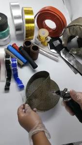 METCAR Motorcycle Exhaust Heat Tape Wrap Pipe Wrap Shields Manifold Heade