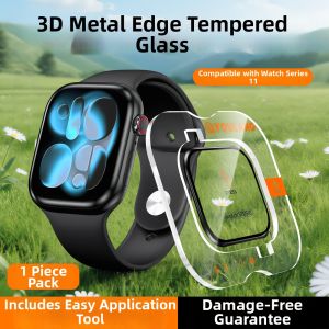 MEIGOUMEIGOU | 3D Hot-Bent Metal Frame AR Anti-Reflection Protective Film for iWatch