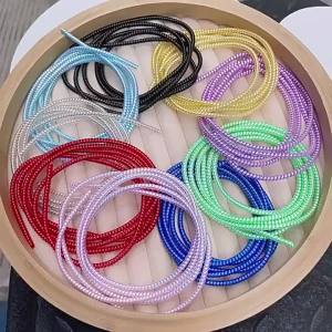 1.6M USB Charging Data Line Cable Protector Wire Cord Protection Spring Wrap Cable Winder Organizer Home Desk Accessories