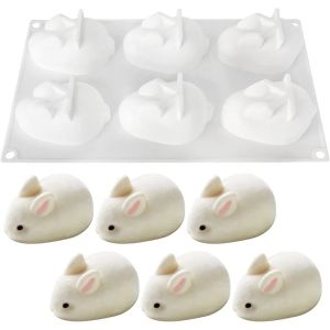 Bunny Pig Silicone Baking Mold/Mousse Dessert Jelly Baking Candy Chocolate Ice Cream Cutting Molds/WeddingFestivalParties and DIY Handmade Baking Tools