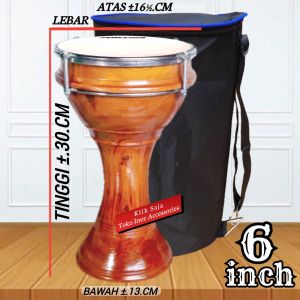 Tumbuk Pinggang Mini Natural 6.inch MikaPutih