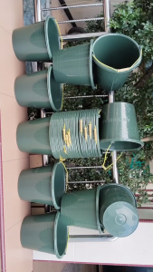 12 Pcs Timba Air Plastik 12 Liter Hijau no 18