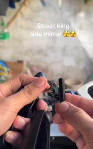 M YI SHOP H3169 STREET KING V2 UNIVERSAL SIDE MIRROR for LP ALLOY STREET KING V2 Model with Universal Compatibility and Easy Installation