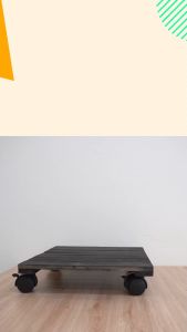 Kệ Lót Chậu Cây Có Bánh Xe Dùng Để Di Chuyển Chậu Hoa Chậu Cây Cảnh Bền Bỉ Với Nắng Mưa Không Cong Vênh Không Mối Mọt Gỗ Đẹp