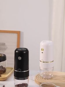 Rechargeable Electric Coffee Bean Grinder Portable Adjustable Powder One Touch Fresh Brew Coffee Grinder Ceramic Burr