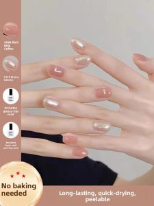 MONLEYTA | Transparent Nude Nail Polish Quick Dry No Baking Long Lasting New 2025 Womens Nail Gel Tearable Professional Nail Art