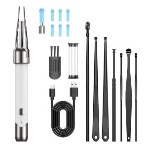 Dodosee 2300P HD Visual Ear Cleaner with Camera Earwax Removal Tool with Tweezers Otoscope Ear Pick Remove Ear Dirt Health Care