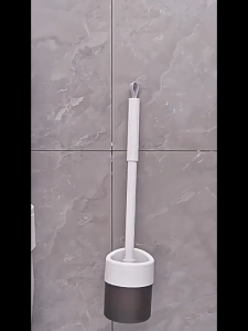 Bathroom Wall Mounted Toilet Brush | Long Handled Brush Toilet Bowl Cleaning Berus Tandas Bilik Mandi 家用马桶刷