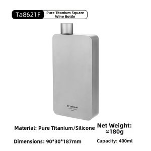 Tiartisan | Vintage Portable Titanium Hip Flask 8 Liang