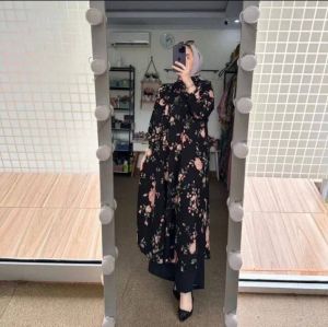 Setelan wanita terbaru kekinian // AZALEA set long tunik