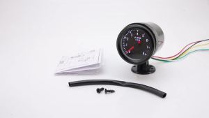 Máy Đo Tốc Độ Xe Ô Tô Vỏ Đen 0-8000RPM Với Đèn LED Trắng 1-8 Xi Lanh Máy Đo Tốc Độ 52mm RPM Tương Thích Cho Xe