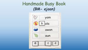 CL005 - Suku kata busy book/quiet book/PDF version