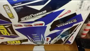 Decal Sticker Stiker KX 85 New Biru Full Body Free Custom
