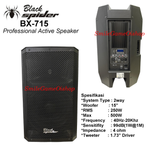 SPEAKER ACTIVE BLACKSPIDER BX-715 PROFESSIONAL AKTIVE SPEAKER