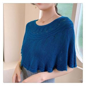 Cỡ Lớn Nhẹ Dệt Kim Xuân Hè Nữ Khăn Choàng Đa Năng Che Nắng Tương Thích