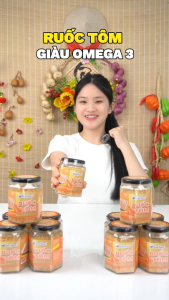 Ruốc tôm Sovifood – Combo 5 lọ 1Kg chà bông tôm biển tự nhiên không phụ gia giàu canxi Omega