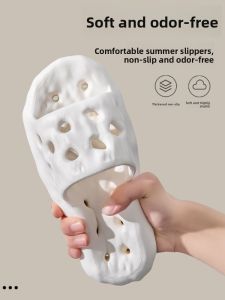 MONLEYTA | German Bathroom Anti-Slip Slippers Special Bathing 2024 New Indoor Home Silent Leaking Odorless Cool Slippers EVA Material