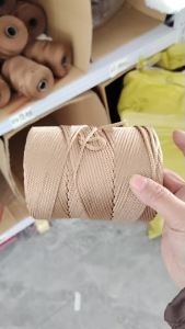 3mm Colored Cotton Cord Twisted Woven Rope Hollow Thread Craft Decorative DIY Handmade Bag Drawstring Belt Accessories
