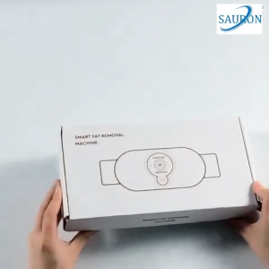 Abdominal Massager Belt Electric Pulse Vibration Waist Massager with 45°C Hot Compress 5 Modes 18 Levels Adjustable Heating Massage Belt for Abdomen Waist Back Home Use