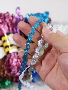 15Yard 5mm S Shape Multicolor Terylene Ribbon Grosgrain Lace Trim Ribbon For Wedding Clothes Decoration DIY Craft Accessories