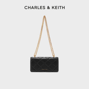 Charles & Keith | Autumn Leather Oil Painting Quilted Chain Square Bag