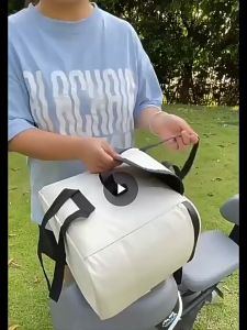 【Z-best】พร้อมส่ง! กระเป๋าหลังรถจักรยานยนต์กันน้ำ จุของได้เยอะ ขนาด 12L ผ้าใบคุณภาพสูง หนัง PU ทนทาน