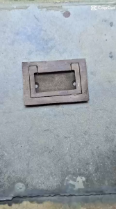 Tarikan Laci Tanam Kuningan Antik Pleser Kecil