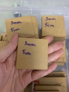 [Combo 5cm x 5cm] Tấm mica trong hình vuông dày 2mm/3mm/4mm/5mm