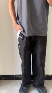 Casual pants mens American sports straight leg pants loose wide leg pants