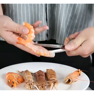 Dụng Cụ Lột Vỏ Tôm Bằng Thép Không Gỉ