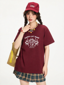 Gbiaior | Cool Sense Short Sleeved T-shirt Women Commuter Casual Printed