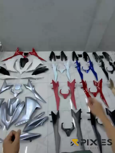 YAMAHA GENUINE PEARL WHITE / SILVER / SILVER BLUE / GRAYISH SILVER 6 PCS FAIRINGS FOR AEROX V3 STANDARD / AEROX V3 SP