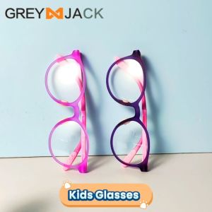 Grey Jack/Kacamata ANAK Antiradiasi Blueray Komputer HP TV TR90 Lentur Fashion Anak Terbaru 2103