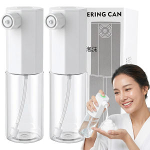 300ml Automatic Foaming Soap Dispenser / USB Rechargeable Pressing Hand Sanitizer Bottle / Refillable Electric Foam Spray Bottle
