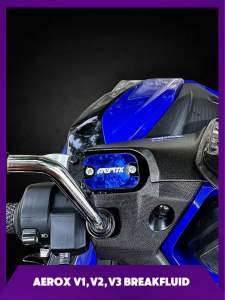 Aerox V1/V2/V3 Brake Fluid Cover — 2Pcs Left and Right | Plug and Play | Premium Colors | Clean Look
