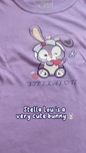 4 to 11 years old cotton casual cute bunny t shirt for kids girls comfortable top KG2248