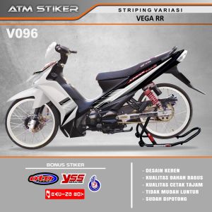 Stiker Striping Variasi VEGA RR: Dekorasi Mobil Berkualitas