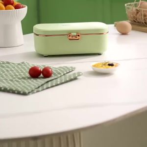 【SG Seller Stock】Heating Lunch Box  Electric Lunch Box pluggable food constant  Bento Box 304 Stainless Steel Portable For Home