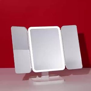 Lighted Folding Magnifying Makeup Mirror